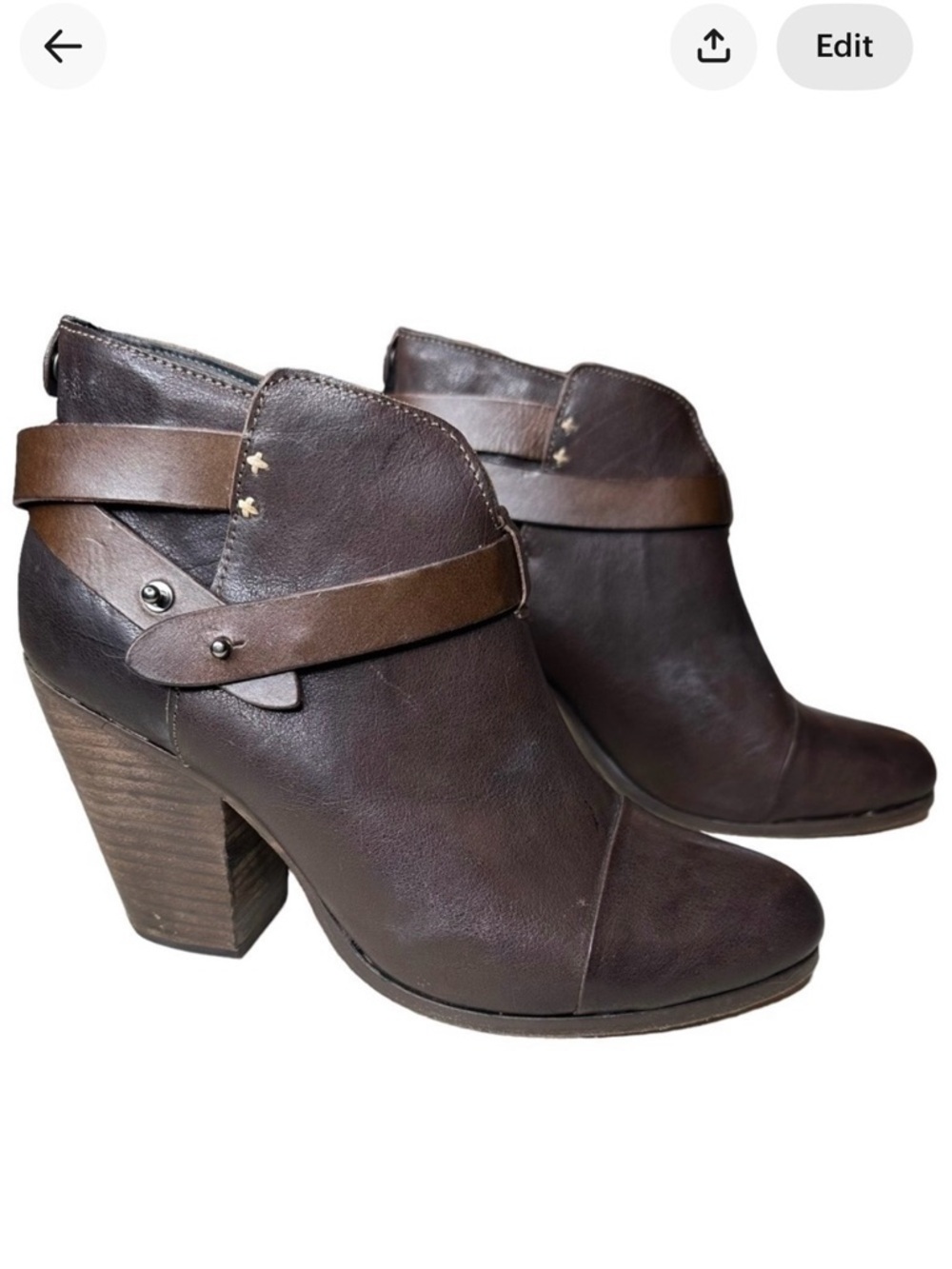 Rag & Bone Harrow Ankle Boots. Size 41